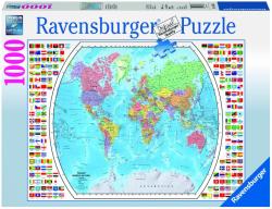 Ravensburger Harta Politica a Lumii - 1000 piese (19633) Puzzle