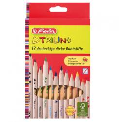  Creioane color triunghiular Trilino 1/1 set 12 bucã? i