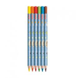 Creioane color Jumbo triunghiular set6 bucã? i motiv Pretty Pets