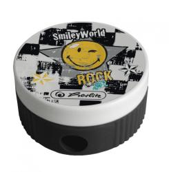Ascutitoare plastic butoias motiv Smiley World Rock/blister