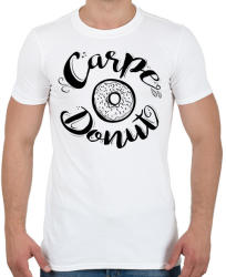printfashion Carpe Donut vicces fánkos felirat fánk imádóknak - Férfi póló - Fehér (1217605)