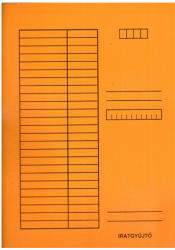 Iskola Pólyás dosszié A4 méretben 230g narancssárga (310-0059)