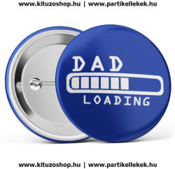 Partikellékek Dad loading kitűző