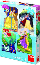 Dino Printesele si prieteni 4in1 - 54 piese (333185) Puzzle