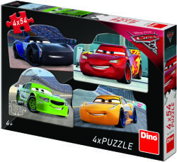 Dino Cars 3 4in1 - 54 piese (333178) Puzzle