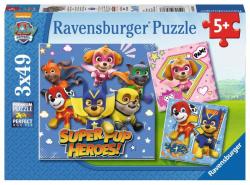 Ravensburger Paw Patrol - 3x49 piese (08036) Puzzle