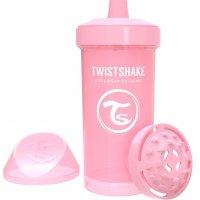 Twistshake Cumisüveg 360ml 12+m, Pasztell rózsaszín (K78279)