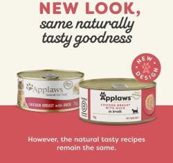 Applaws Konzervá macskáknak csirkemell és kacsával húslevesben 70 g