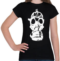 printfashion Metro Toxic Gas Mask (Fehér) - Női póló - Fekete (1229620)