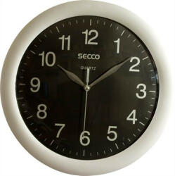 Secco Falióra, 30 cm, SECCO "Sweep Second", ezüst/fekete (S TS6046-51) - iroszer24
