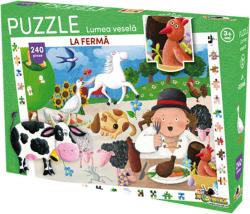 Noriel Puzzle Noriel Lumea vesela - La ferma (240 piese) (NOR3096_001) Puzzle