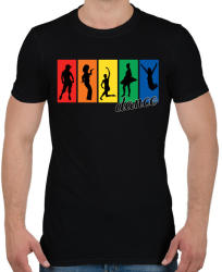 printfashion Táncosok - Férfi póló - Fekete (1232192)
