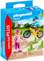 Playmobil Copii cu bicicletă şi patine rotile (70061)