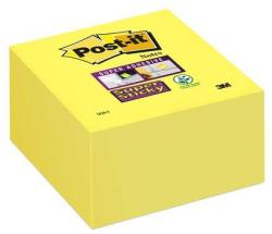Post-it Öntapadó jegyzettömb, 76x76 mm, 350 lap, 3M POSTIT "Super Sticky", sárga