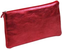 Clairefontaine bőr tolltartó 22x11 cm, lapos, piros (8714C)