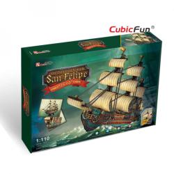 CubicFun Corabia San Felipe 3D - 284 de piese (T4017H)