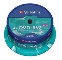 Verbatim Verbatim DVD-RW [ spindle 25 | 4, 7GB | 4x ] (43639)