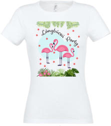 Partikellékek póló Flamingó lánybúcsú party póló több színben