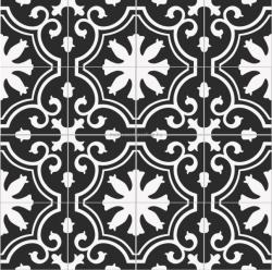  25x25 VALENCIA NIGHT fekete mintás Járólap