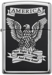 Zippo Brichetă Zippo 28290 Eagle Right to Bear Arms (28290)