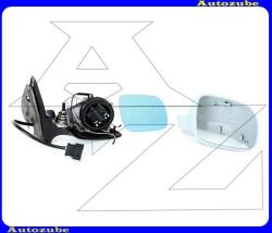 VW GOLF 4 1997.10-2006.06 /1J/ Visszapillantó tükör jobb, elektromos, fűthető-domború-kék tükörlappal, fényezhető borítással "KIS-házas" VG0347313