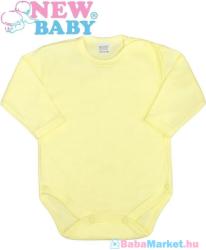 NEW BABY Baba teljes hosszba patentos body - New Baby Classic sárga 50