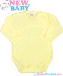 NEW BABY Baba teljes hosszba patentos body - New Baby Classic sárga 62 (3-6 h)