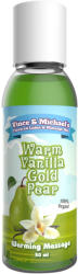 Vince & Michaels Flavored Massage Oil Warm Vanilla Gold Pear 50ml