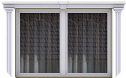 ANRO Ablak szett-05 (Kültéri ablak homlokzati díszítéséhez) (Szett-05)