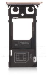  tel-szalk-009386 Sony Xperia X rózsa arany SIM kártya tálca (2 SIM kártyás telefonokhoz) (tel-szalk-009386)