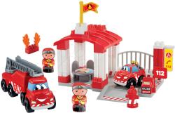 Ecoiffier Abrick - Staţie pompieri cu 2 maşini și 2 pompieri (3014)