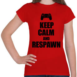 printfashion Gamer respawn - Női póló - Piros (1280025)