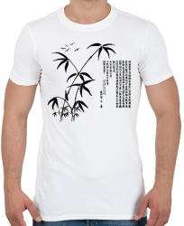 printfashion bambusz - Férfi póló - Fehér (1279599)