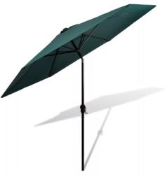 vidaXL Exkluzív kialakítású napernyő - 3 m átmérő - zöld
