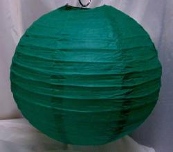 papír lampion gömb, 30 cm-es, sötétzöld