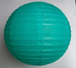 papír lampion gömb, 40 cm-es, sötétmantazöld