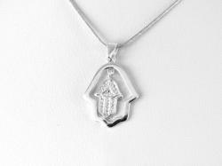 Ezüst Fatima keze védelmező amulett ezüst medál