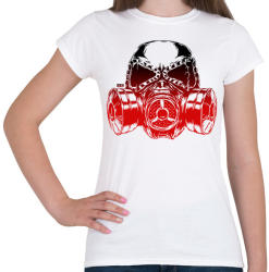 printfashion Gázmaszk - Női póló - Fehér (1287873)
