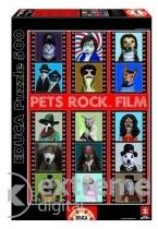 Educa Pets Rock - Animal movie stars - 500 piese (15553)