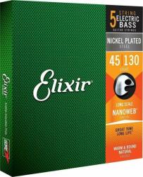 Elixir 14202 NanoWeb Light 45-130 Set de 5 corzi pentru bas (14202)