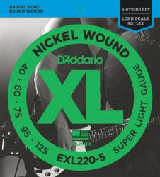 D'Addario EXL220-5 Set de 5 corzi pentru bas