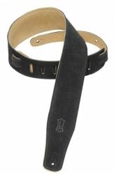 Levy's Simply Suede 2.5 Black Curea de chitară (<![CDATA[MS26-BLK]]>)