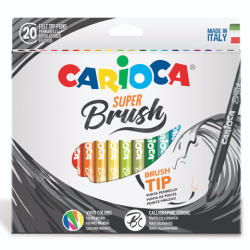 CARIOCA Ecsetvégű filctoll szett 20 db-os kiszerelésben - Carioca (42968)