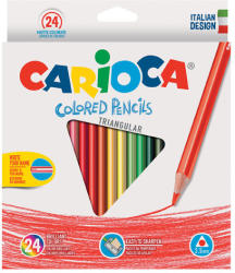 CARIOCA Háromszög színes ceruza szett 24db - Carioca (42516) - jatekshop