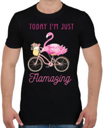 printfashion Flamazing - Férfi póló - Fekete (1296991)