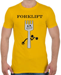 printfashion Forklift - Férfi póló - Sárga (1301670)