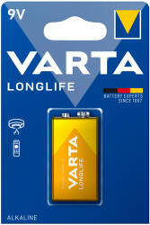 VARTA LONGLIFE 9 V-os/ E/ 6LR61 elem BL1 (1db-os) - 4122 (4122101411)