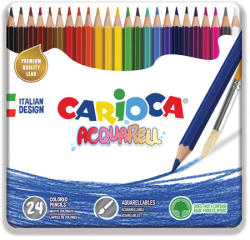 CARIOCA Akvarell színes ceruza 24db-os szett fém dobozban - Carioca (42860) - jatekshop