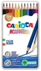 CARIOCA Akvarell színes ceruza 12db-os szett fém dobozban - Carioca (42859)