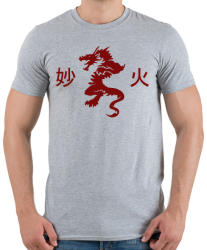 printfashion sárkány3 - Férfi póló - Sport szürke (1303357)